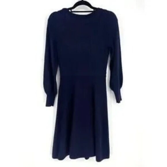 Boden Sweater Dress 6P NWT Square Neck Knitted Navy $160 - Picture 3 of 5